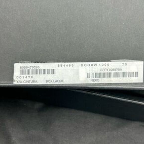 Women's Saint Laurent calfskin YSL logo leather belt size 70 cm/28 inches - Picture 4 of 10